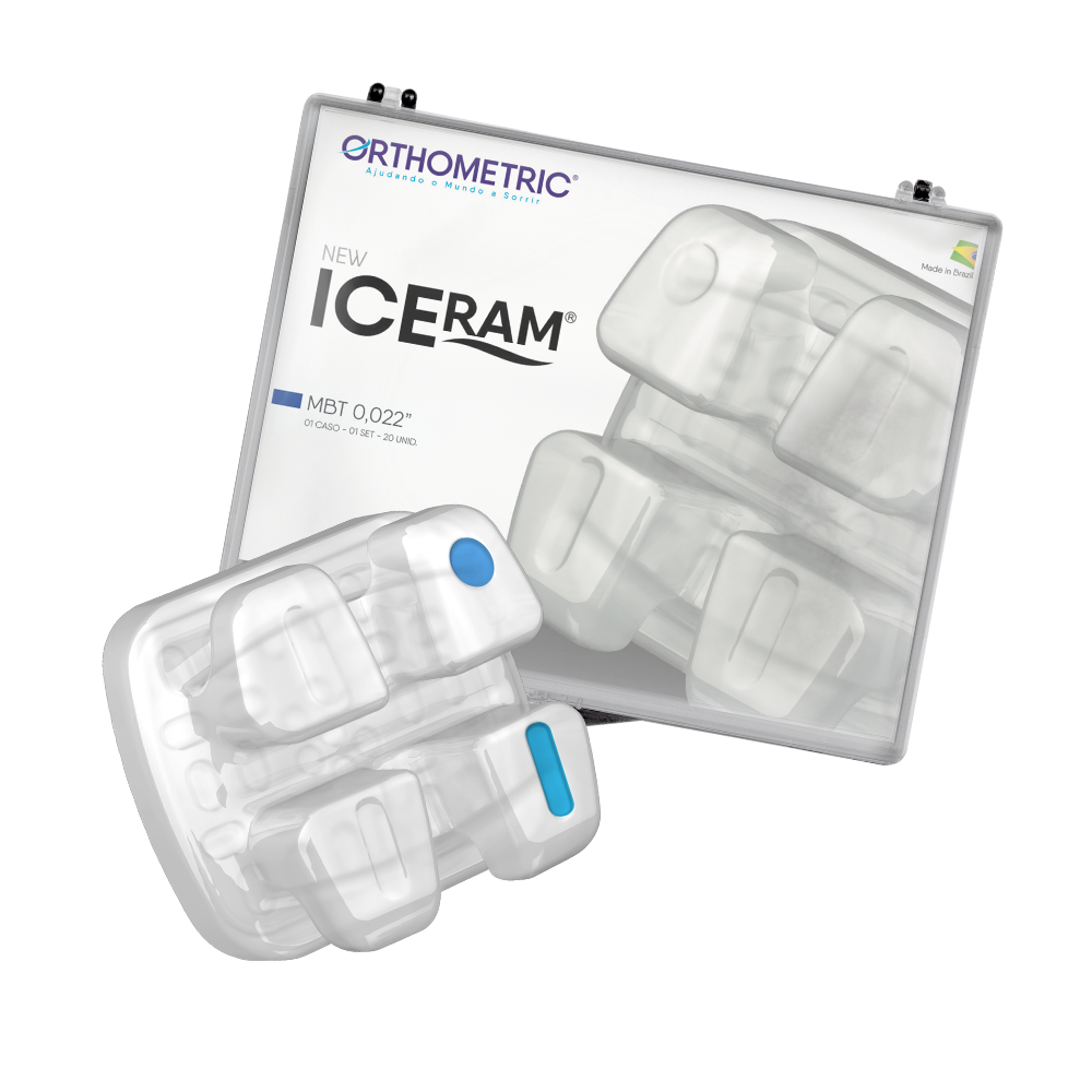 BRACKETS CERAMICOS ICERAM MBT 0.022" ORTHOMETRIC REF. 10.84.2000