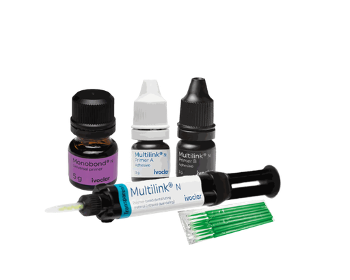 [47153] KIT MULTILINK N TRANSPARENTE CON PRIMER A Y B DE 3G. KIT IVOCLAR REF. 632321NN, 632198AN, 632319AN, 642967AN